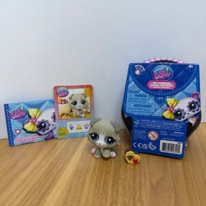 Littlest Pet Shop LPS G7 Series 4 Himalayan Cat 229 Grey White Figure Accessory